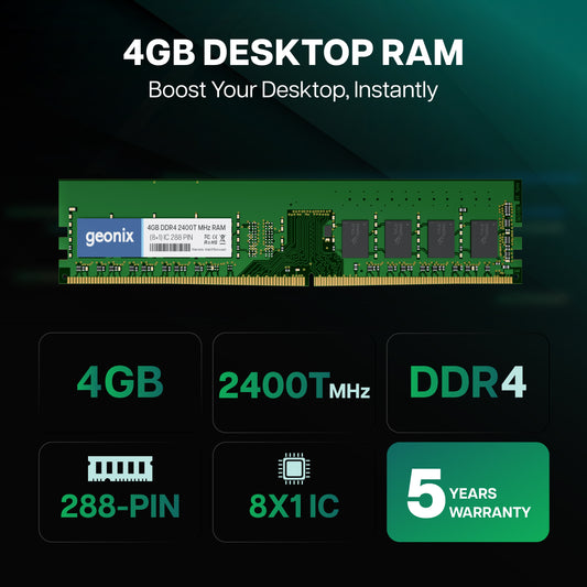 Geonix 4GB DDR4 2400TMHz Desktop RAM