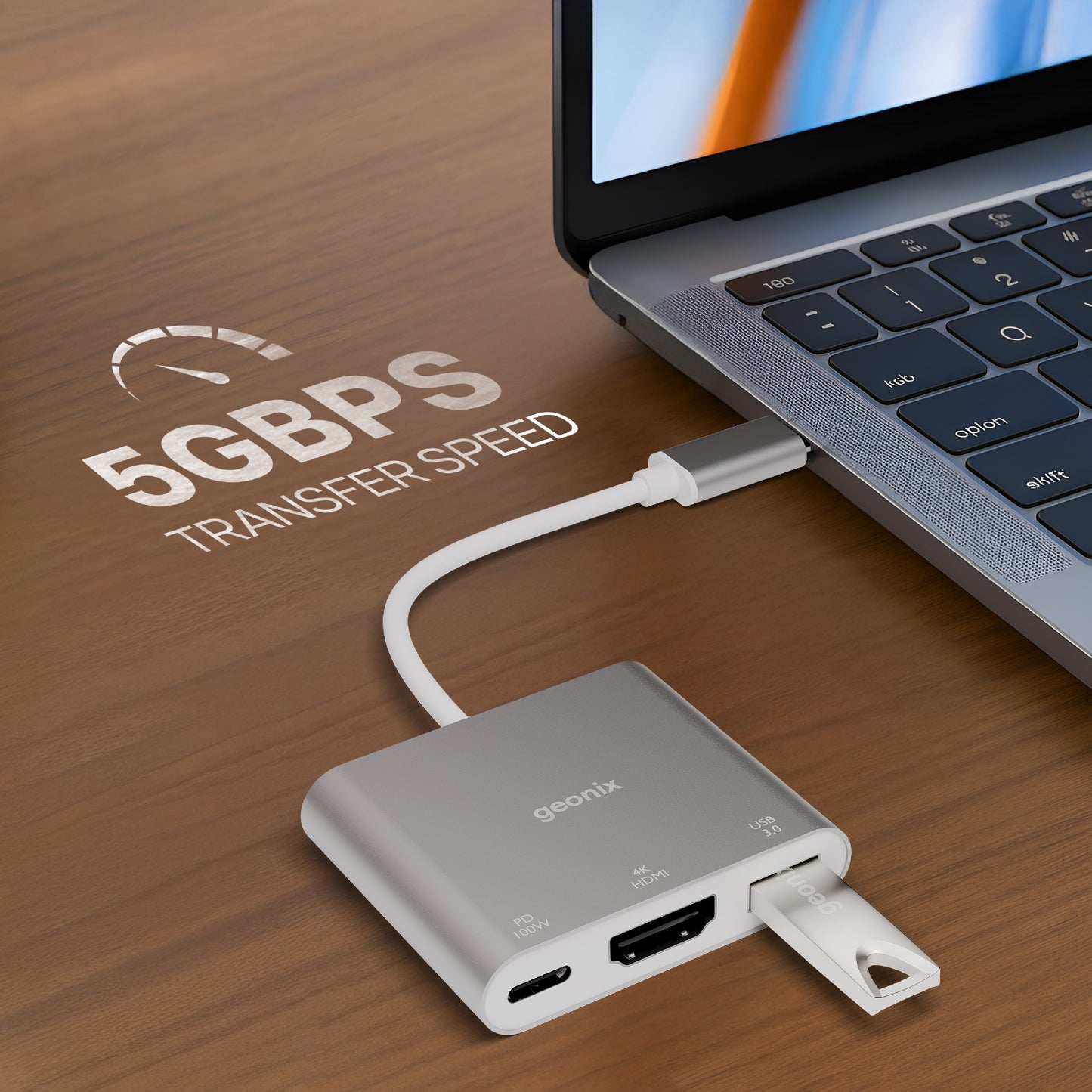 Type C to 3 in 1 MultiPort Hub Befit HD3