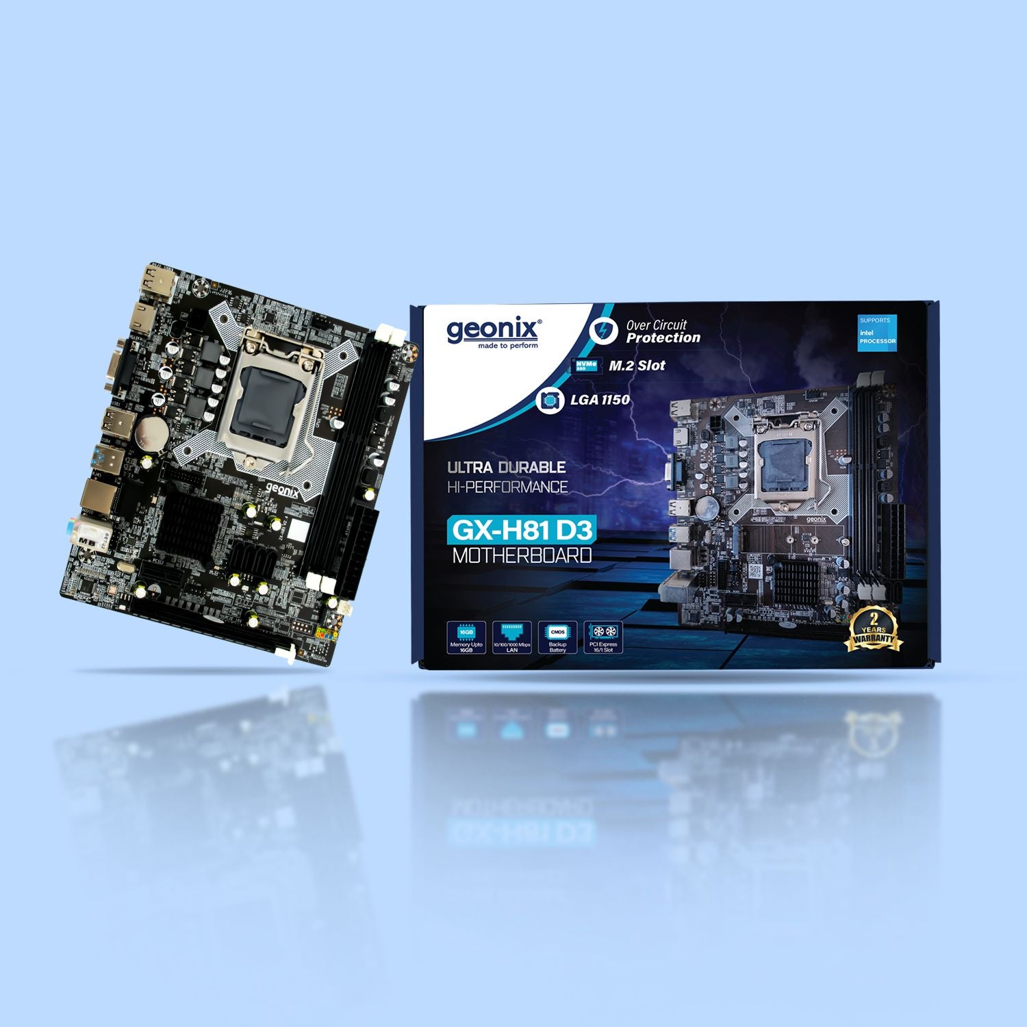 H81 D3 Motherboard: Fast, Durable, 16GB RAM