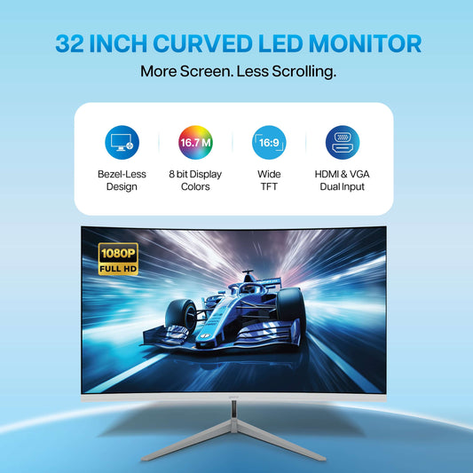 Argon 32" 80.01 CM LED Curved Monitor