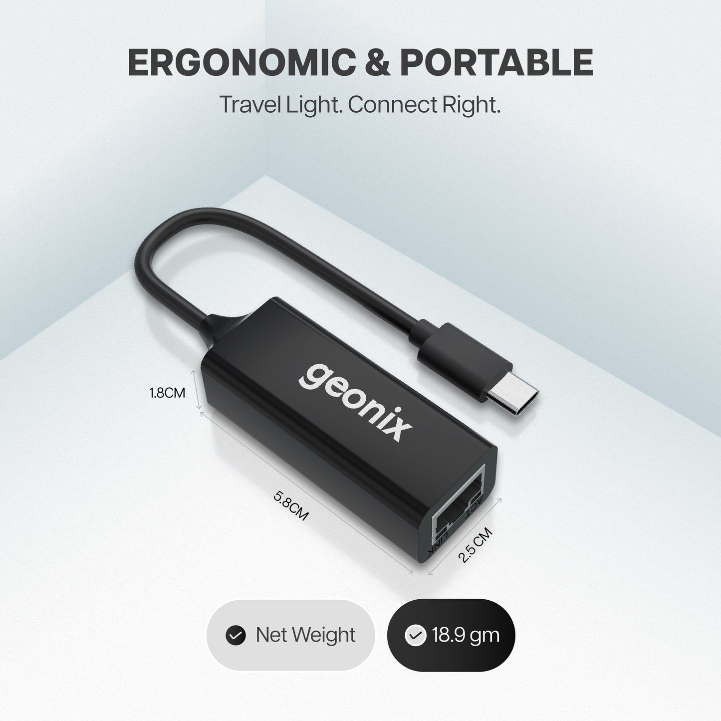 Type C to RJ45 Ethernet Converter Befit E6
