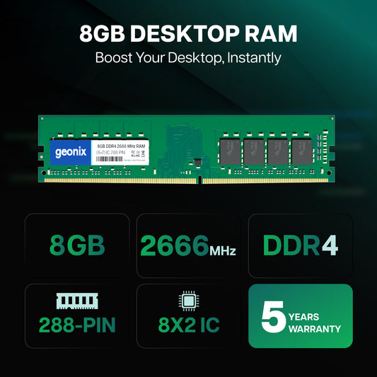 Geonix 8GB DDR4 2666MHz Desktop RAM