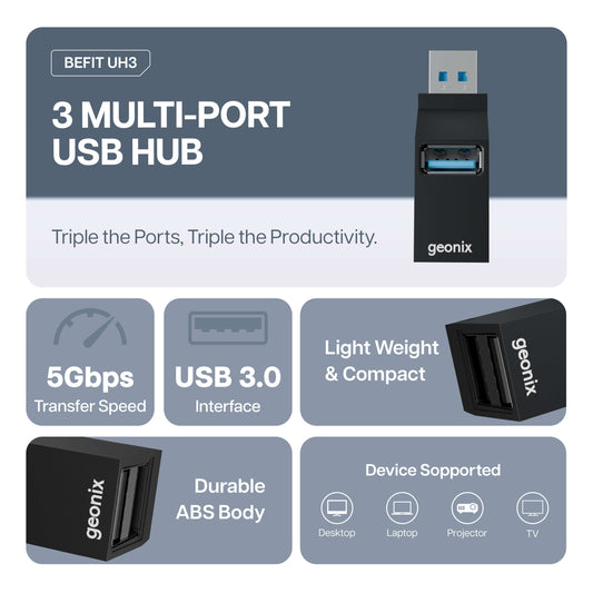 Befit UH3 USB HUB 3 Ports USB 3.0 Adapter