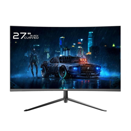 MonitorNeon 27 inch Curved Monitor Black Front View