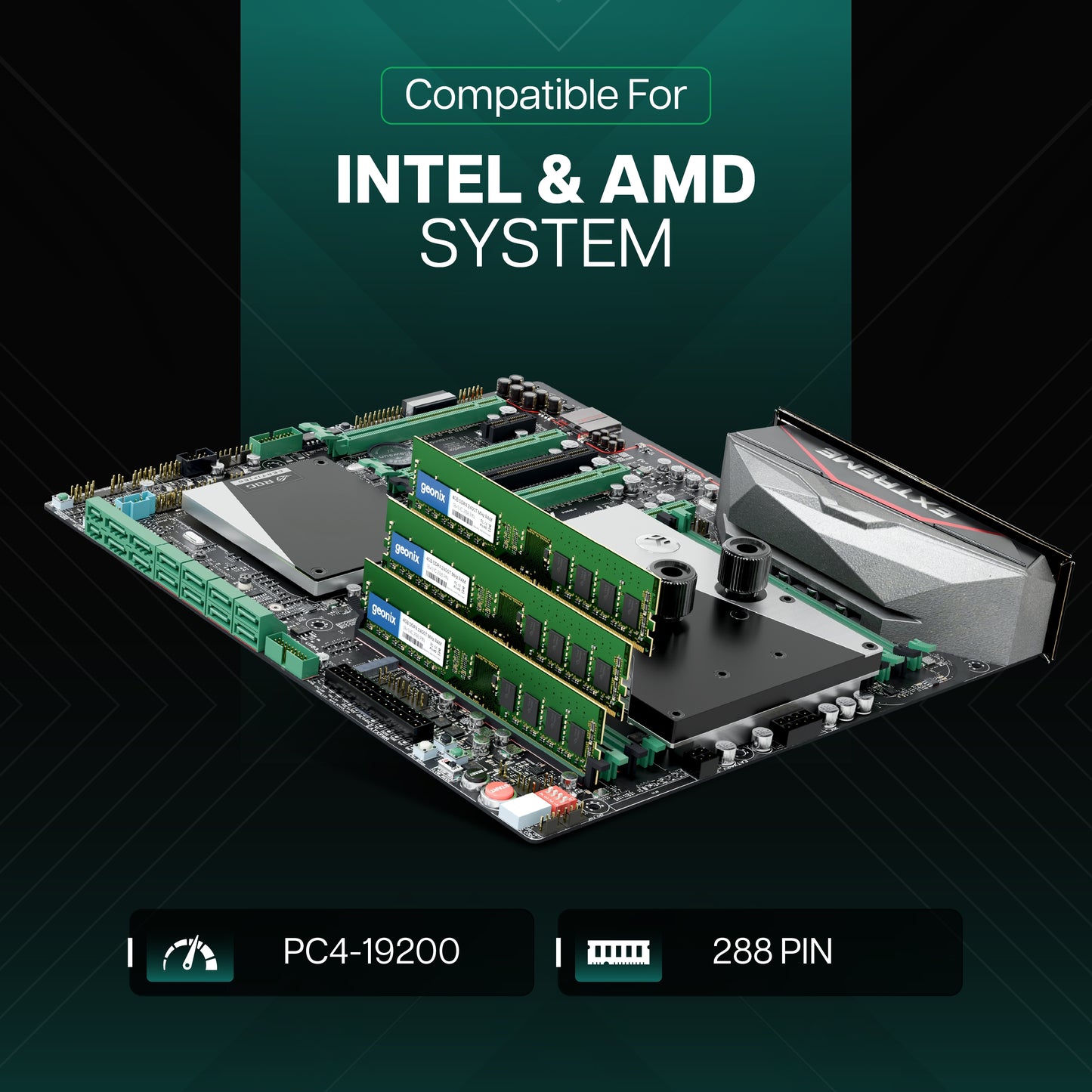 Geonix 4GB DDR4 2400TMHz Desktop RAM