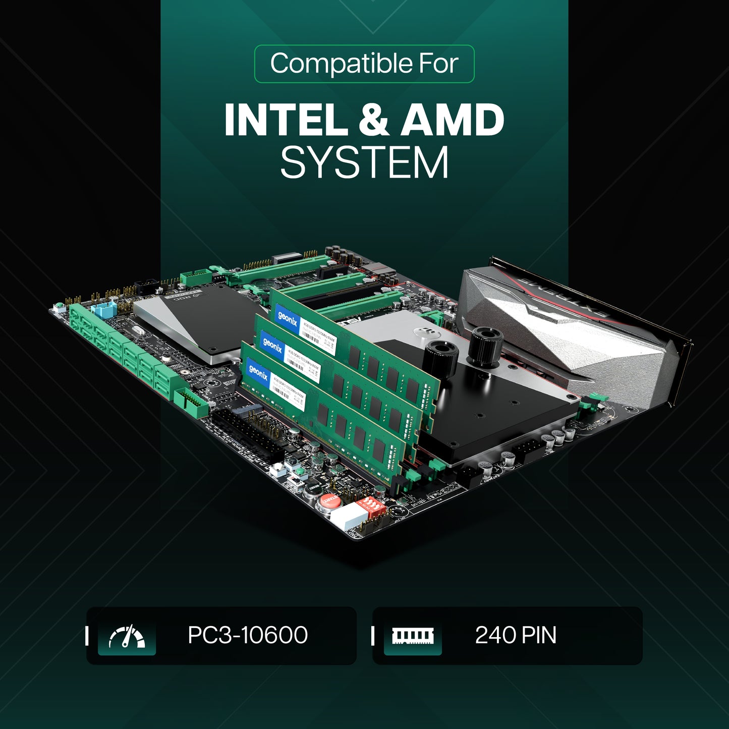 Geonix 4GB DDR3 1333MHz Desktop RAM