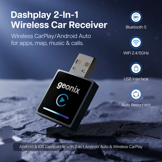 DashPlay 2-in-1 Wireless Car Receiver