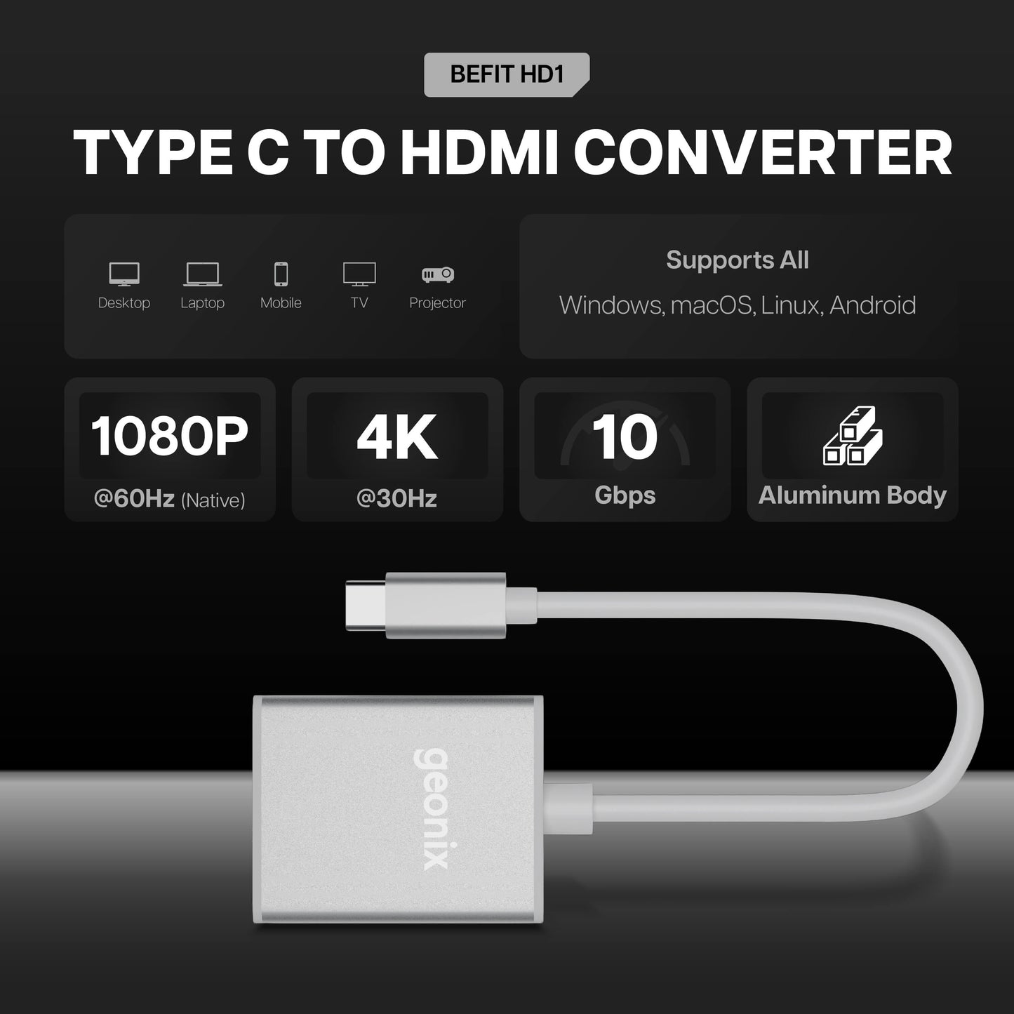 Befit HD1 Type C to HDMI Converter