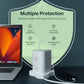 PowerSpan Fort with 6 Universal Socket & 2 USB 1 Type C Port (White)