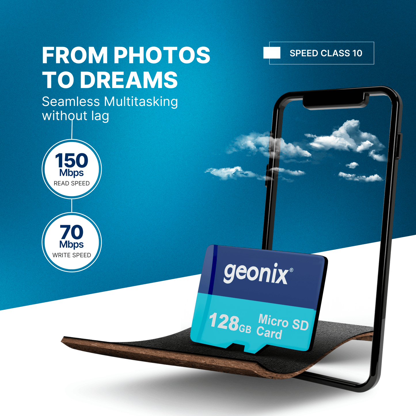 Geonix 128GB micro SD Memory Card