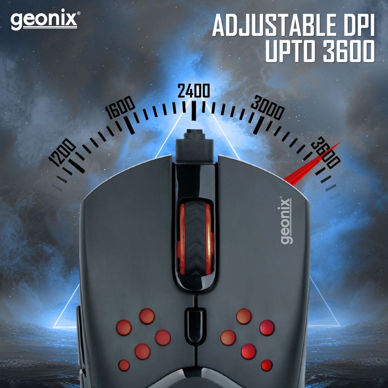 Vigor R5 Wired Gaming Mouse with 3600 DPI – Geonix