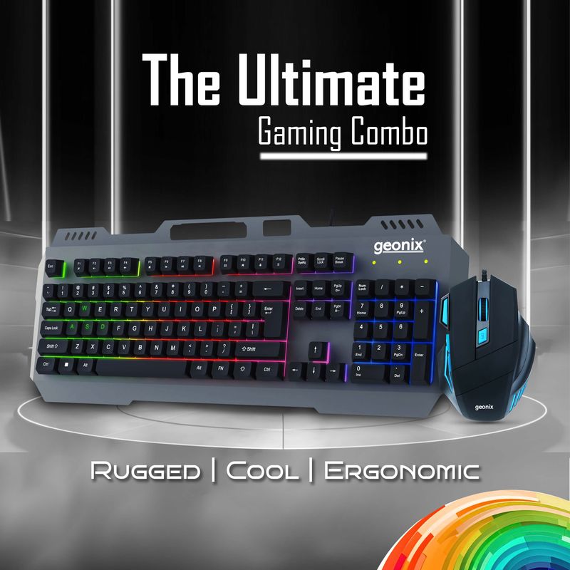 Cruiser CX1 Wired Keyboard and Mouse Gaming Combo – Geonix