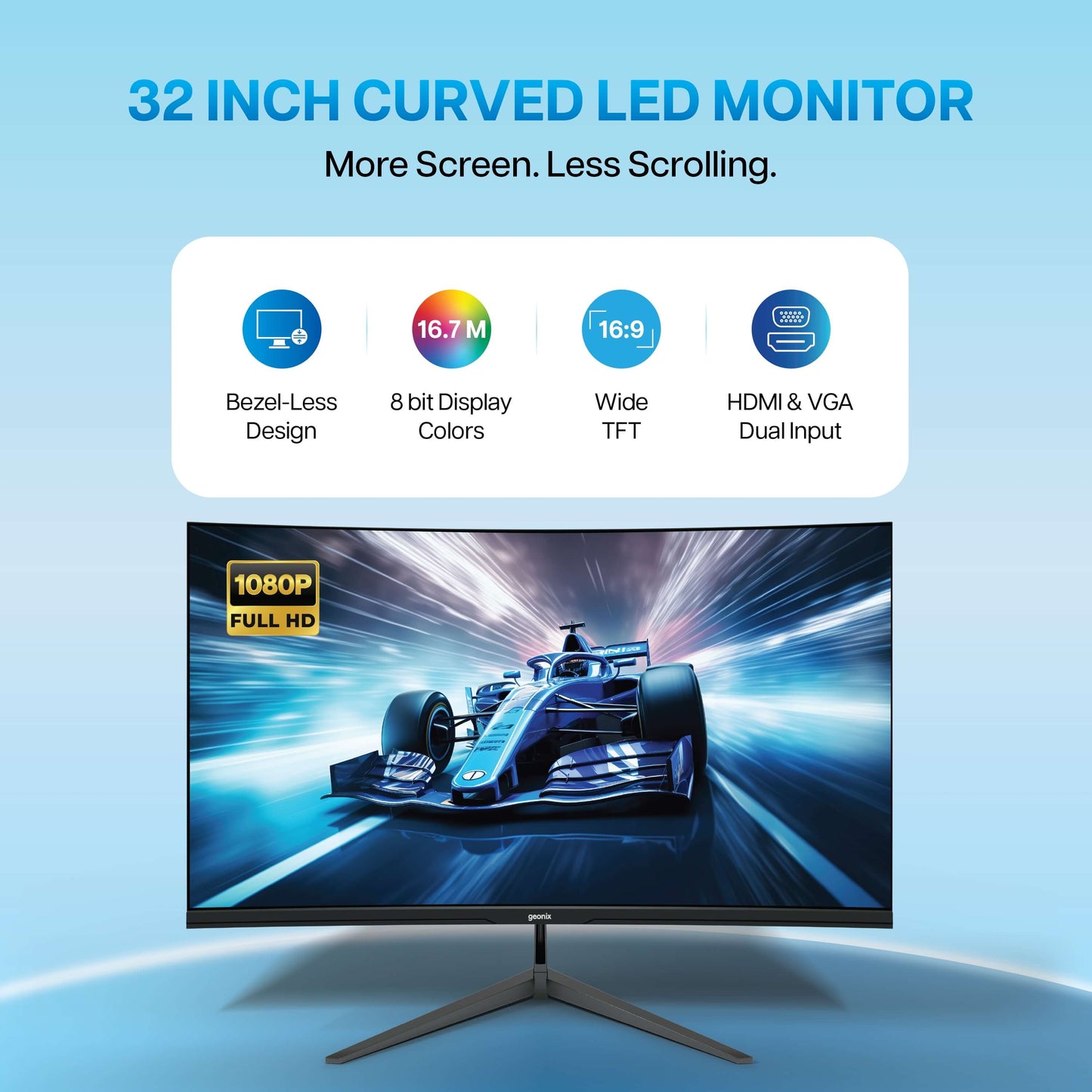 Argon 32" 80.01 CM LED Curved Monitor