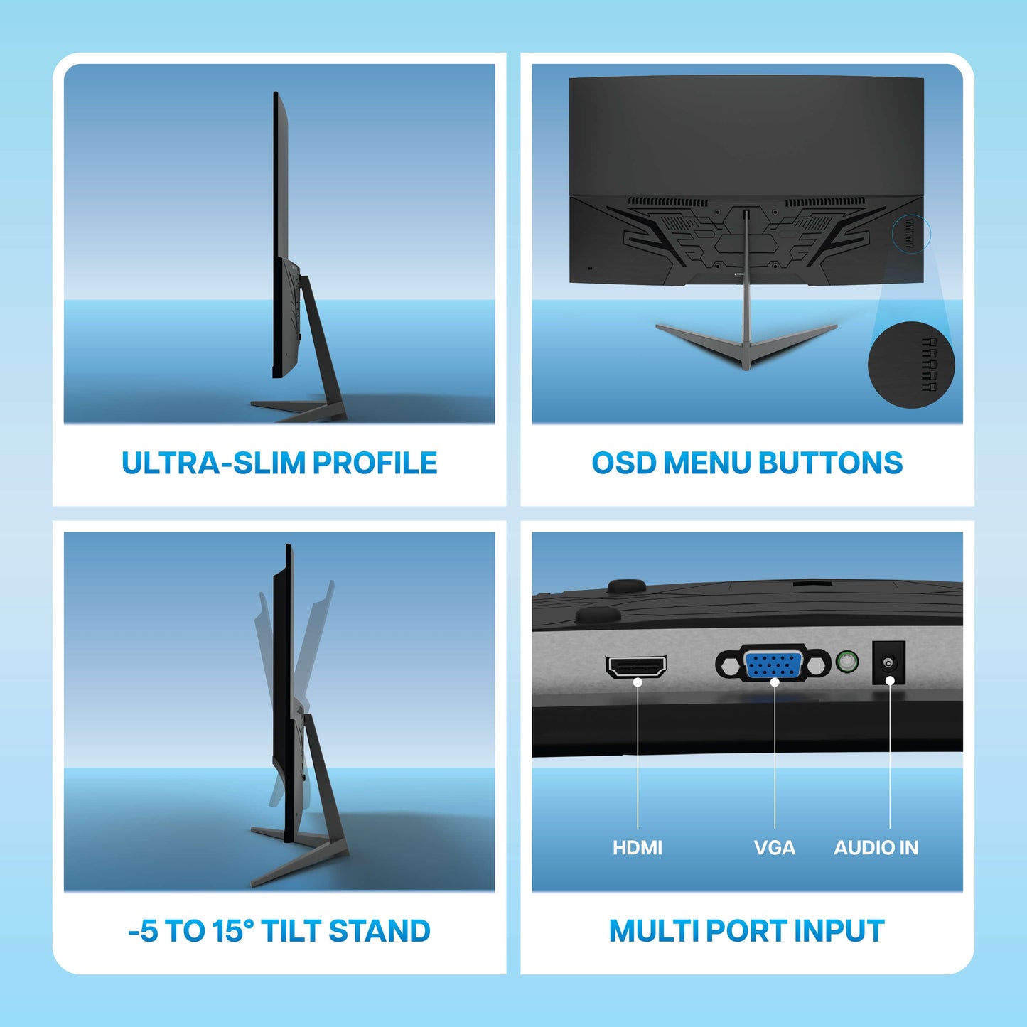 Argon 32" 80.01 CM LED Curved Monitor