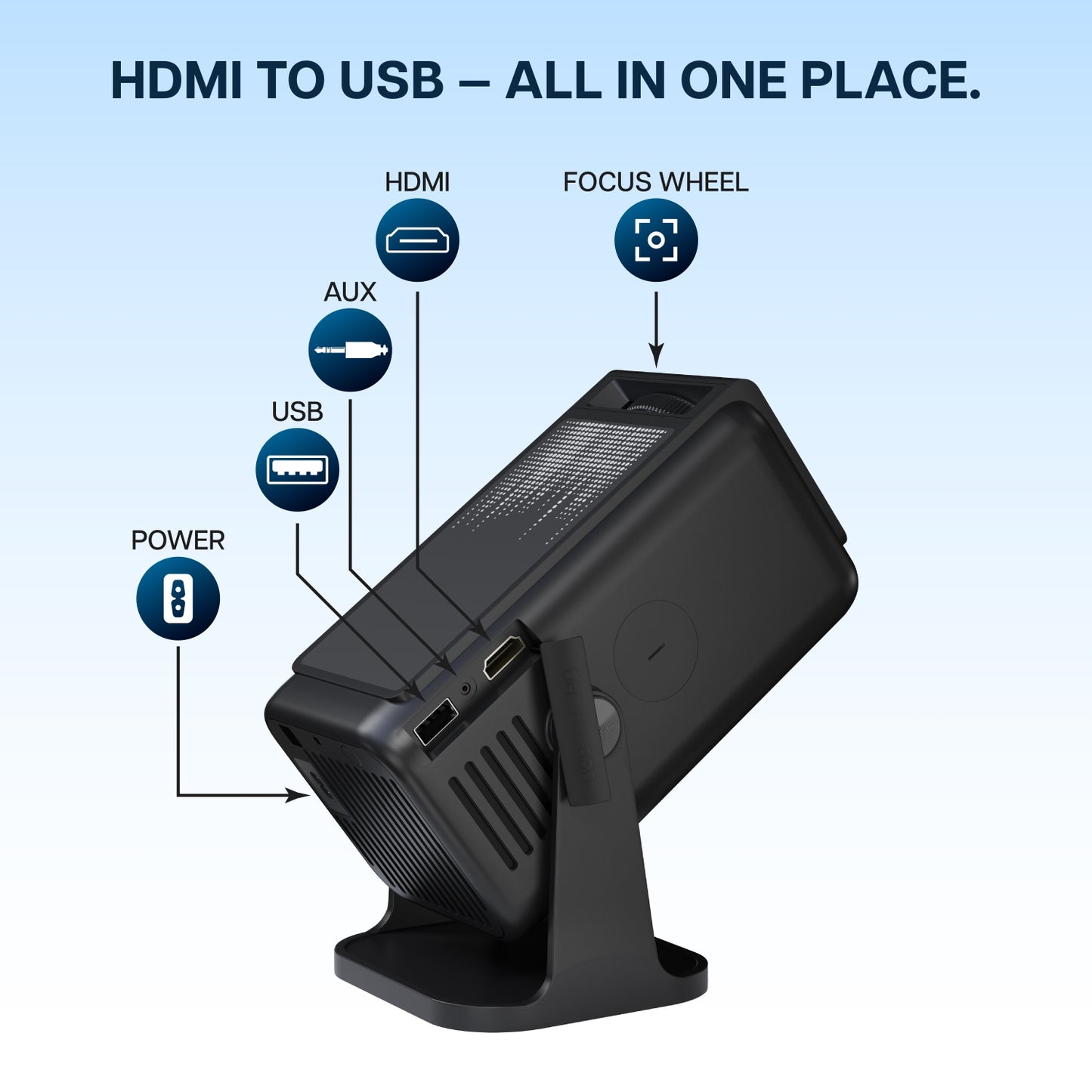 Portable Vista V4 Smart Projector 4K Native 1080P Android 13