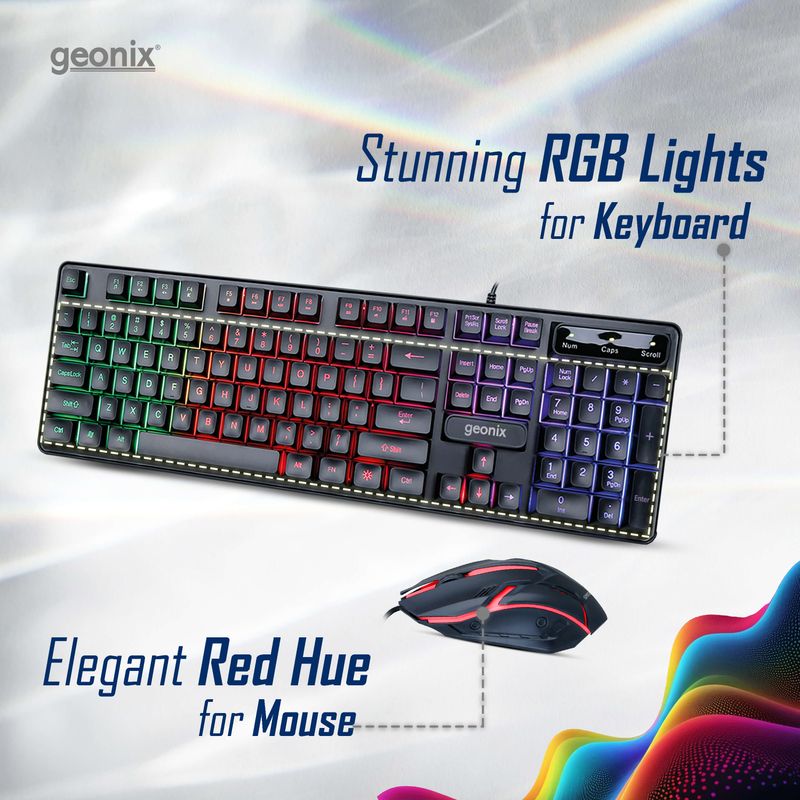 Cruiser CX2 Wired Keyboard and Mouse Gaming Combo – Geonix