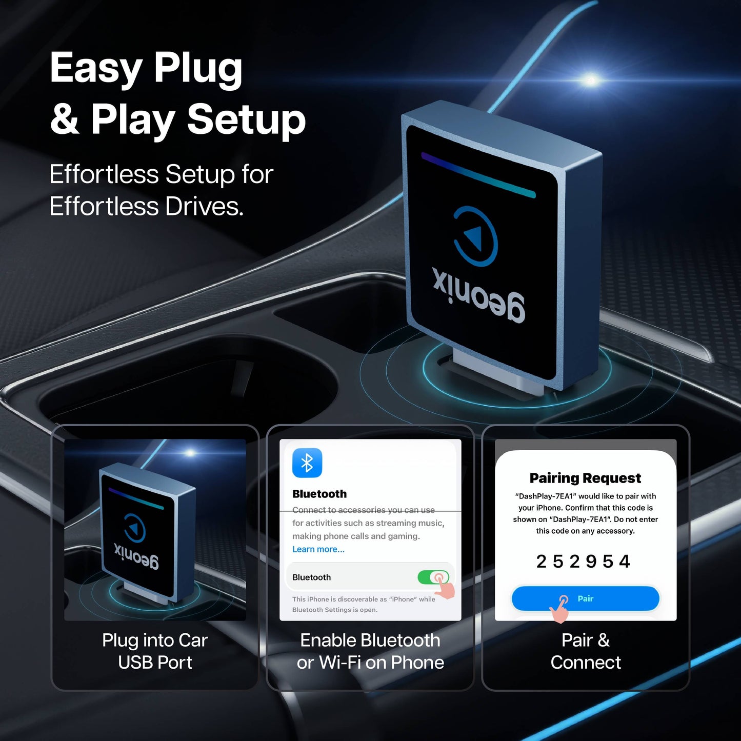DashPlay 2-in-1 Wireless Car Receiver