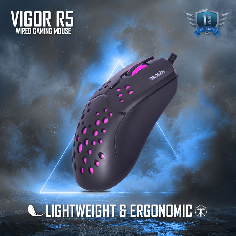 Vigor R5 Wired Gaming Mouse with 3600 DPI – Geonix
