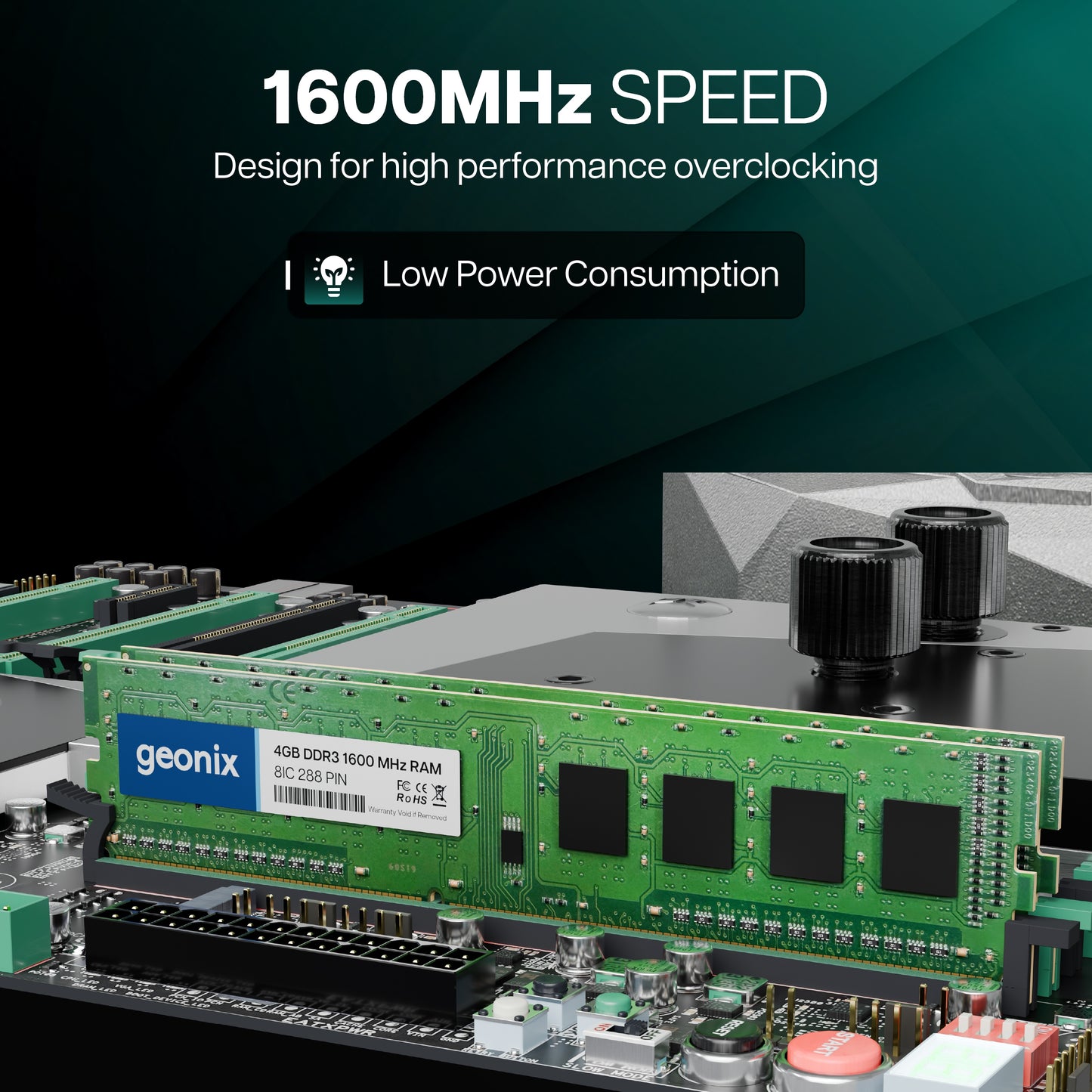 Geonix 4GB DDR3 1600MHz 8IC Desktop RAM