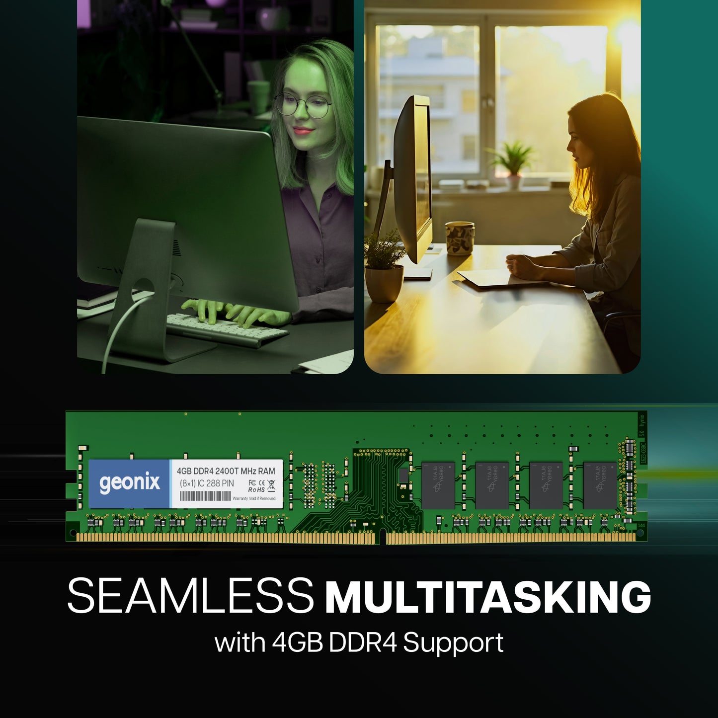 Geonix 4GB DDR4 2400TMHz Desktop RAM