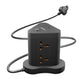 PowerSpan Fort with 6 Universal Socket & 2 USB 1 Type C Port (Black)