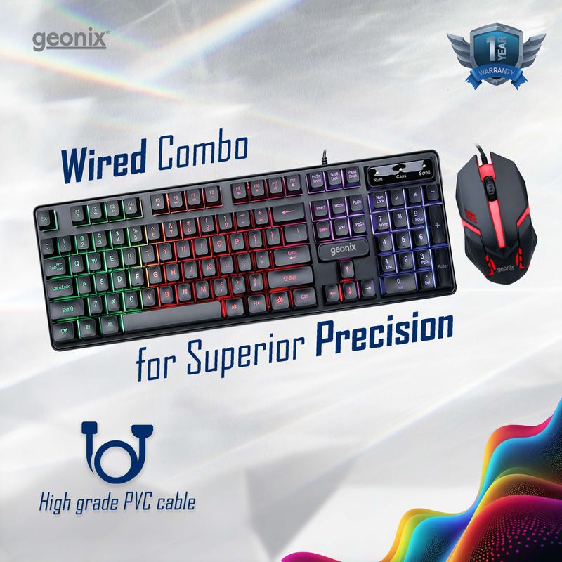 Cruiser CX2 Wired Keyboard and Mouse Gaming Combo – Geonix