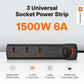 PowerSpan U3 with 3 Universal Socket & 2 USB 1 Type C Port (Black)