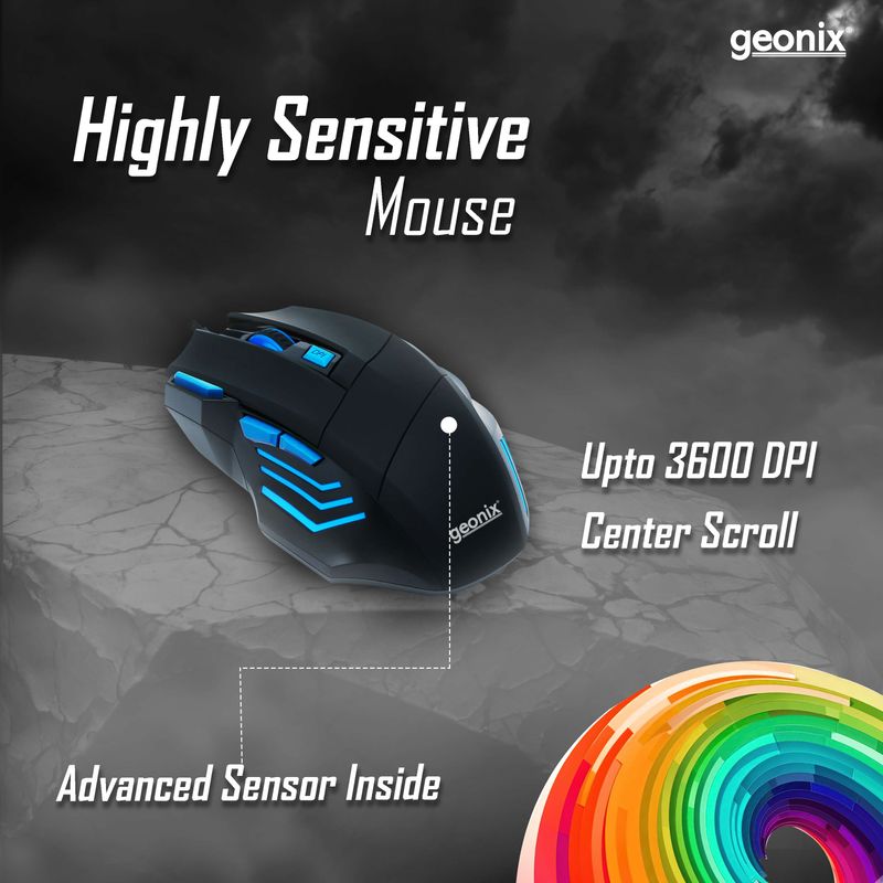 Cruiser CX1 Wired Keyboard and Mouse Gaming Combo – Geonix