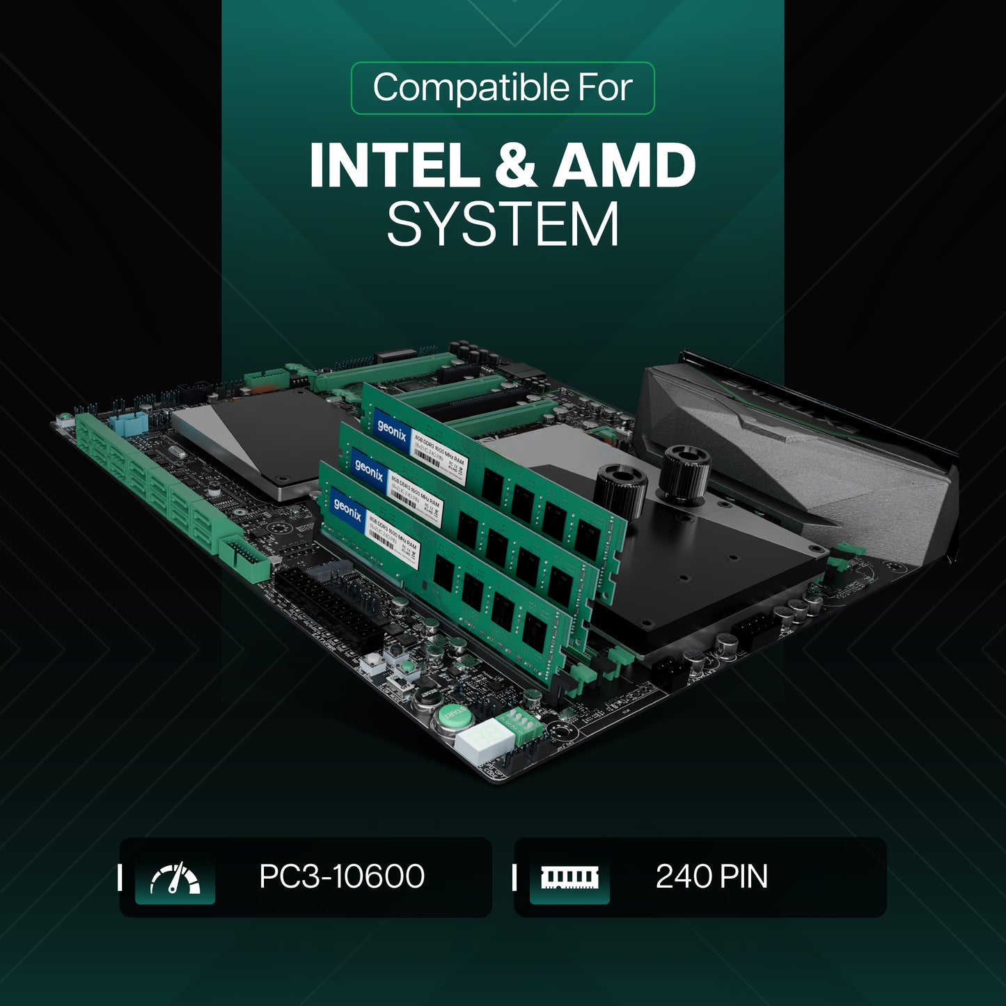 Geonix 8GB DDR3 1600MHz Desktop RAM