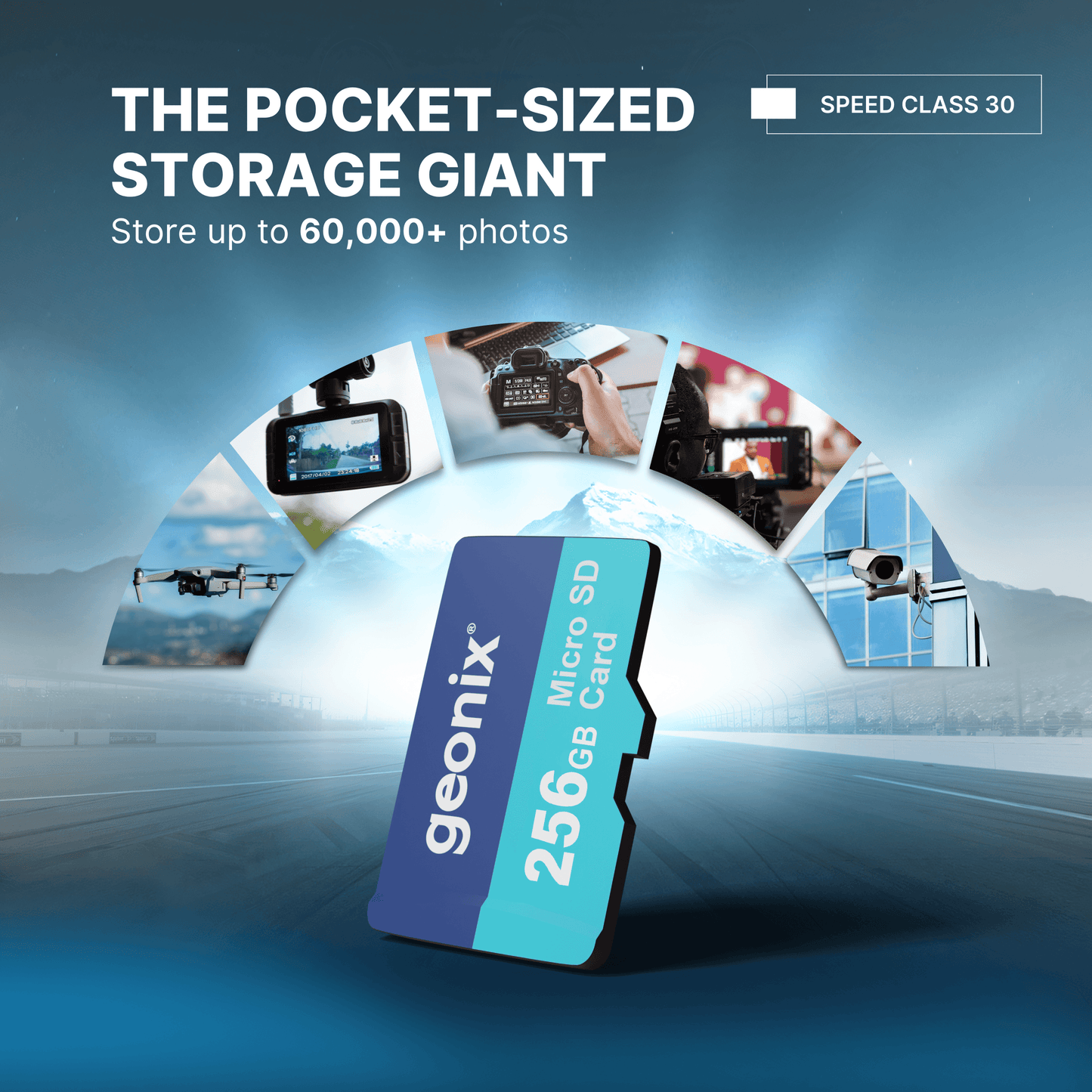 Geonix 256GB micro SD Memory Card