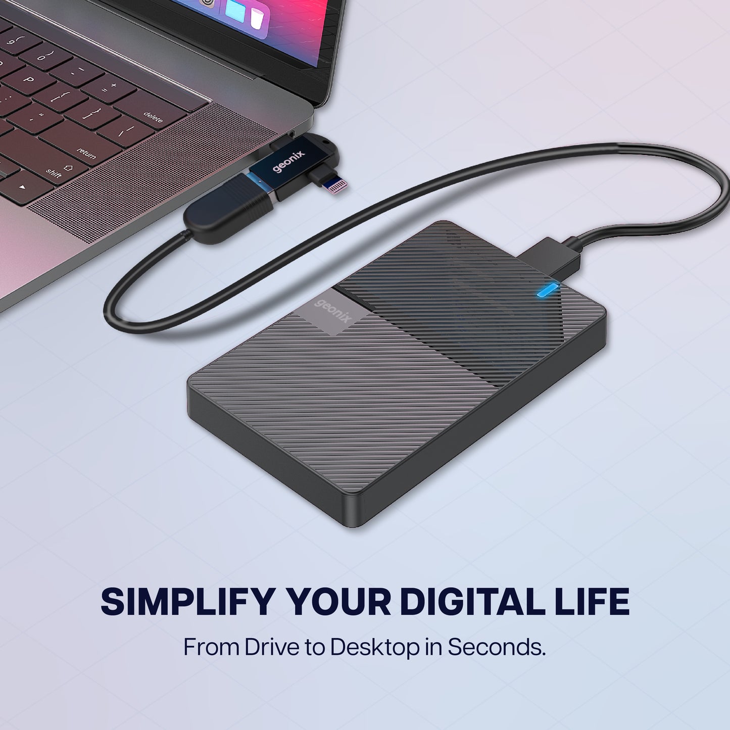 Type C & Lightning to USB 3.0 2 in 1 OTG Converter Befit ACE