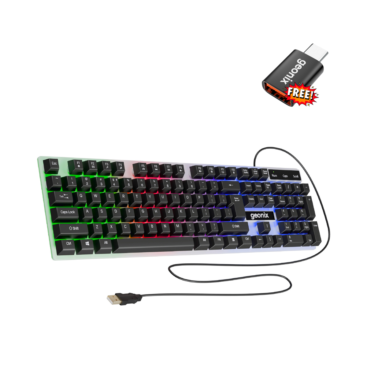 Cruiser K5 Wired Gaming Keyboard  (Free OTG)
