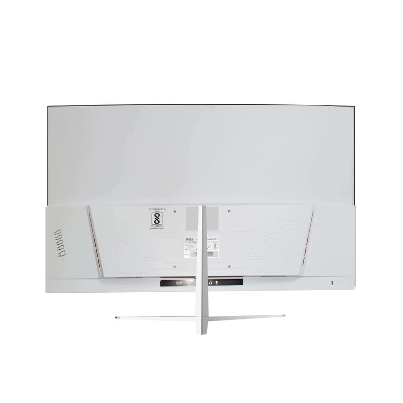 MonitorNeon 27 inch Curved Monitor White Side View