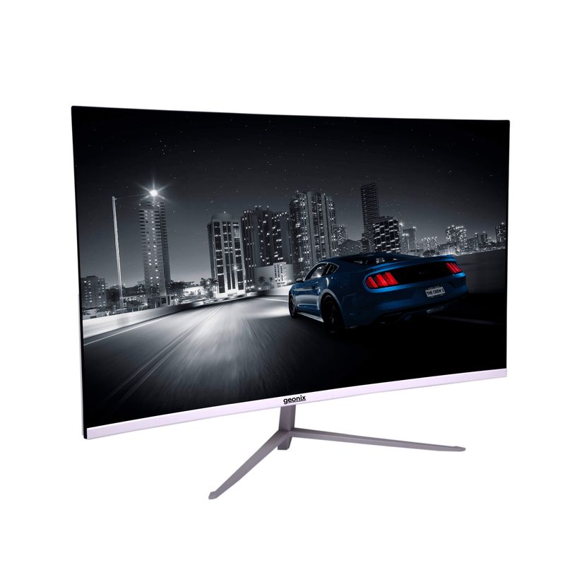 MonitorNeon 27 inch Curved Monitor White Detail View