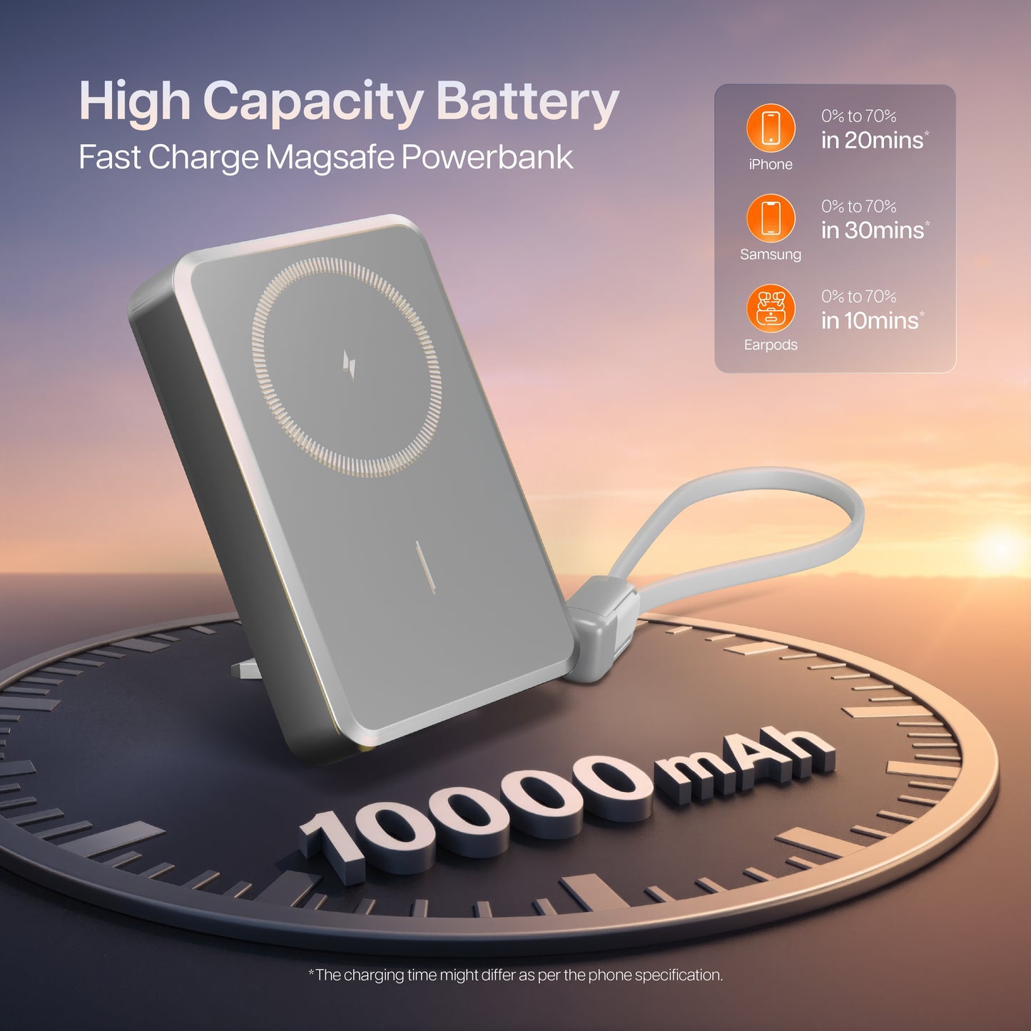 Helio MS100 Power Bank 10000mAh (Silver)
