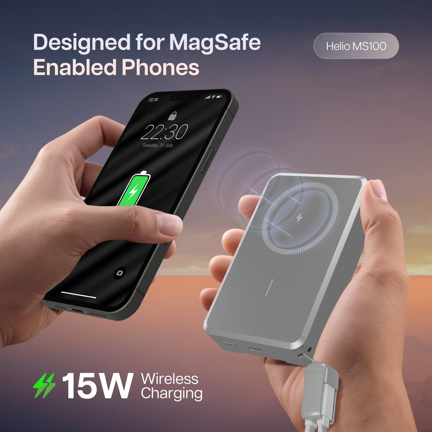 Helio MS100 Power Bank 10000mAh (Silver)