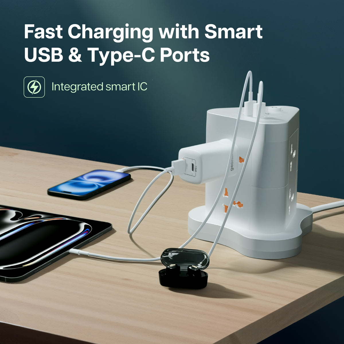 Powerspan Fort 6 Socket Powerstrip