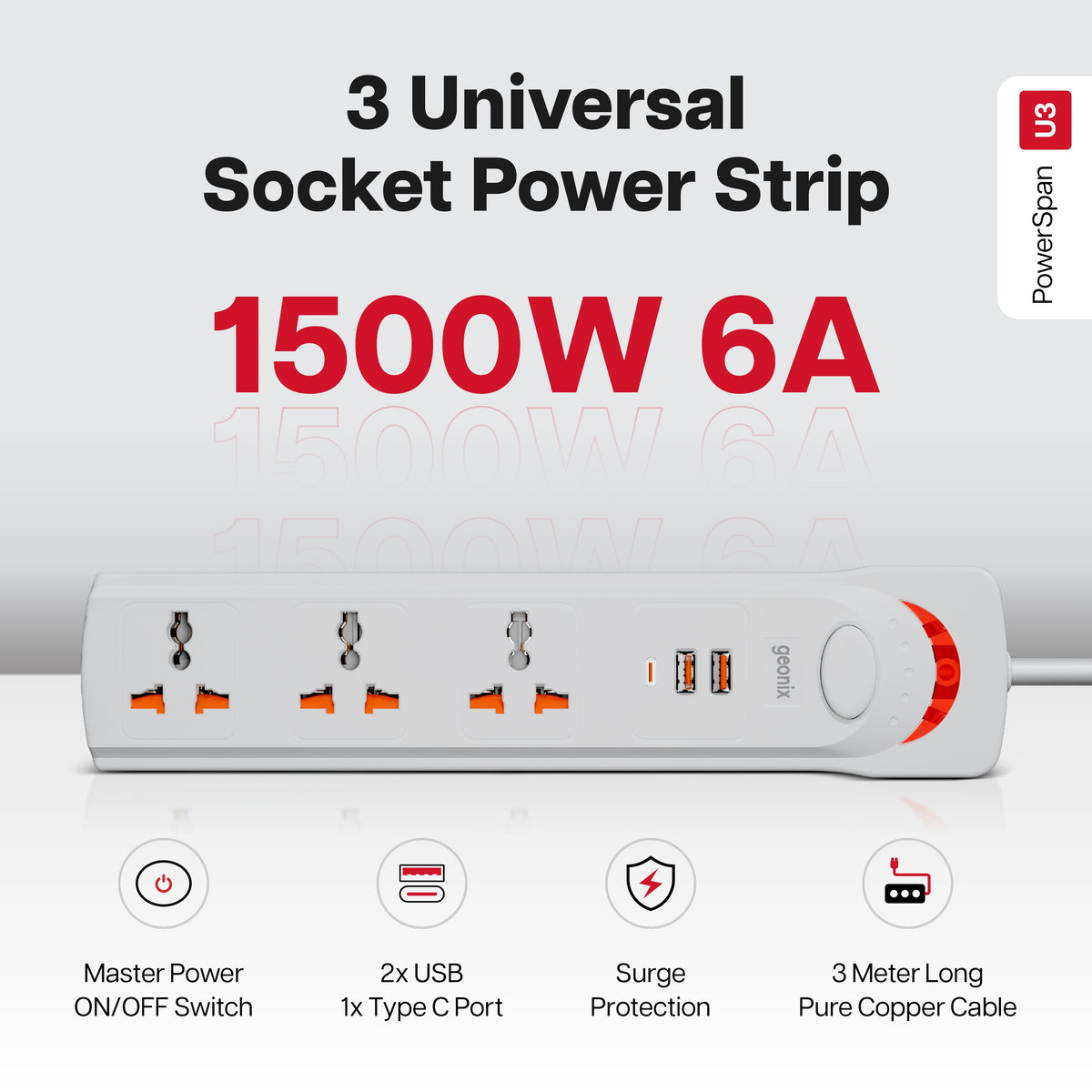 Powerspan U3 Powerstrip