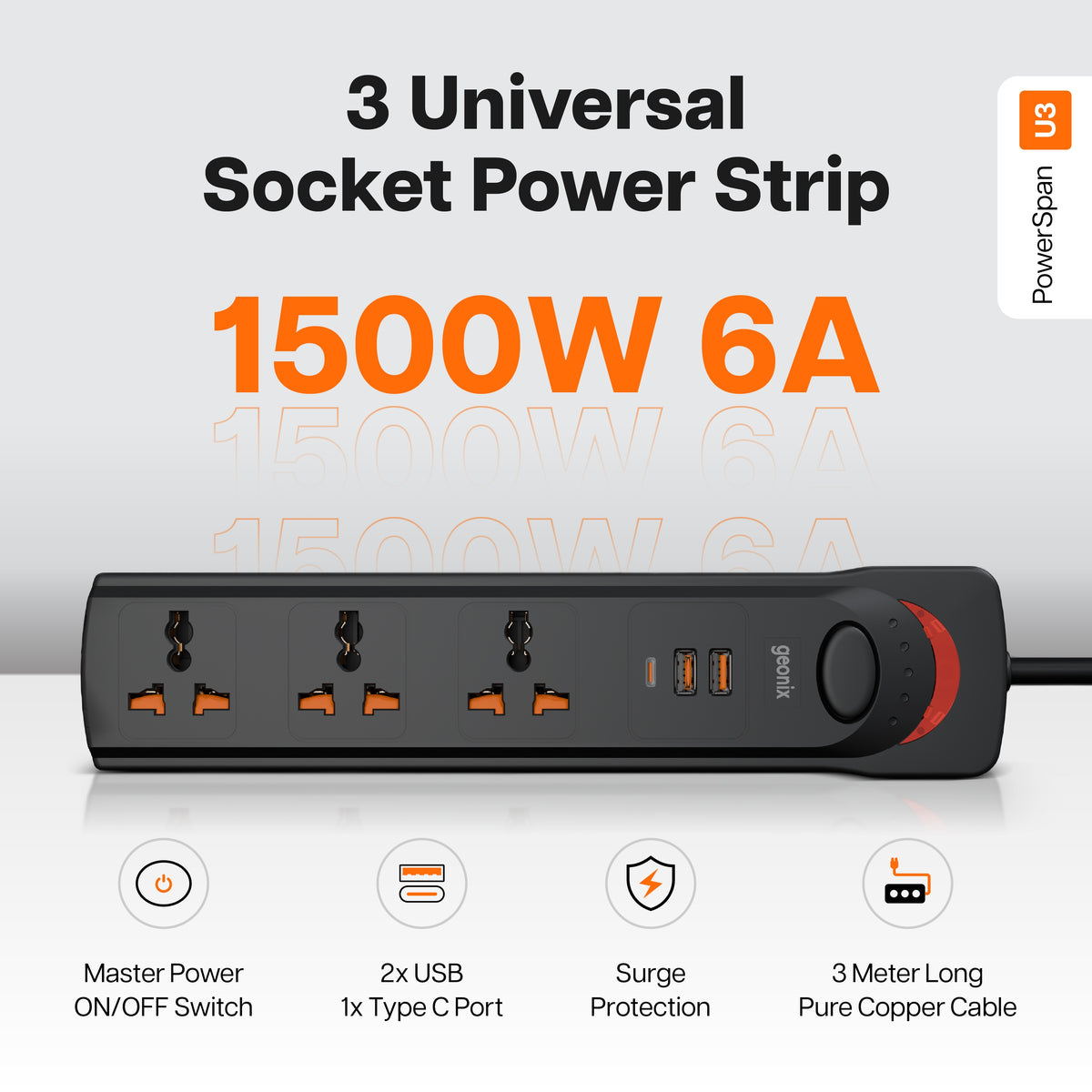 Powerspan U3 Powerstrip