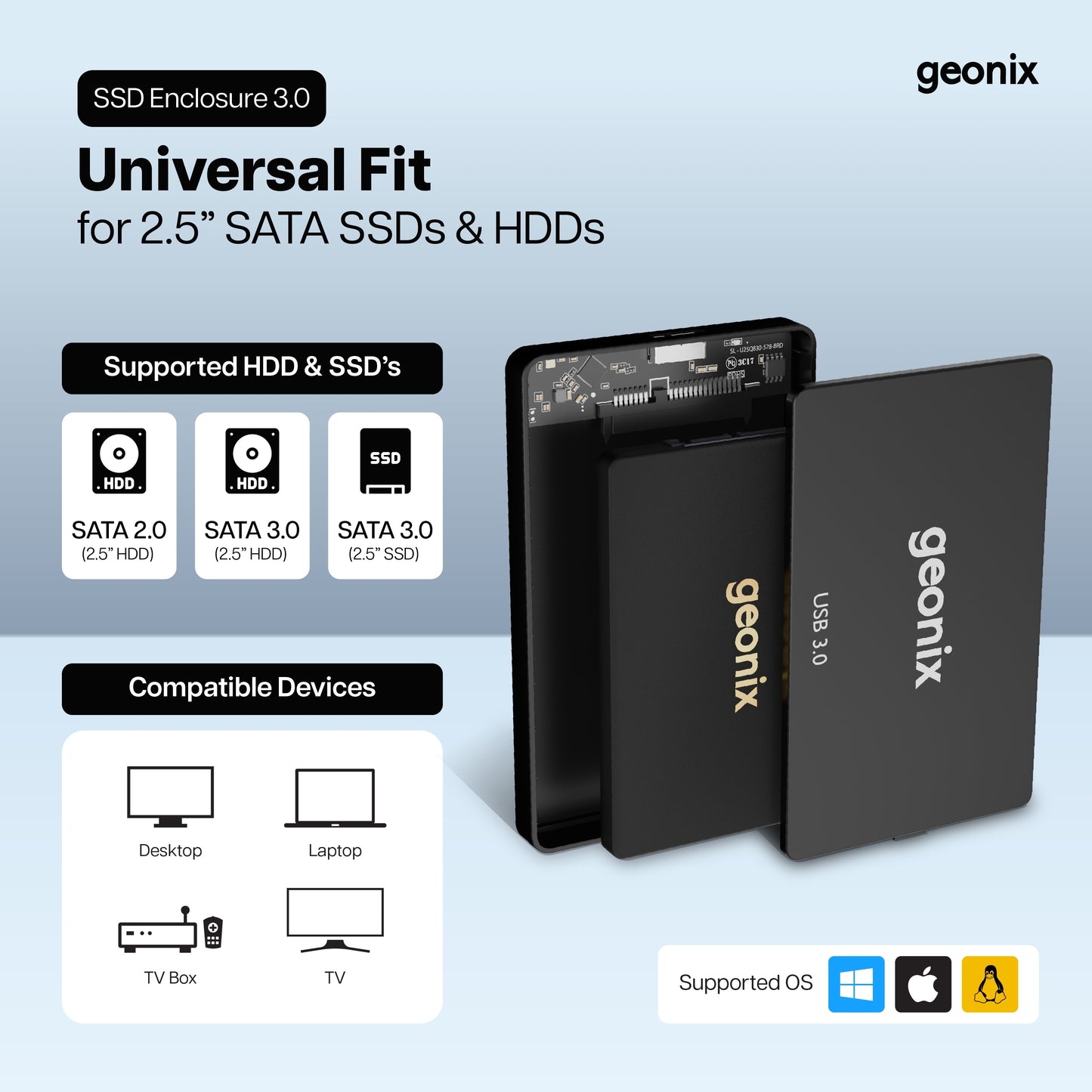 2.5 Inch SATA SSD Enclosure