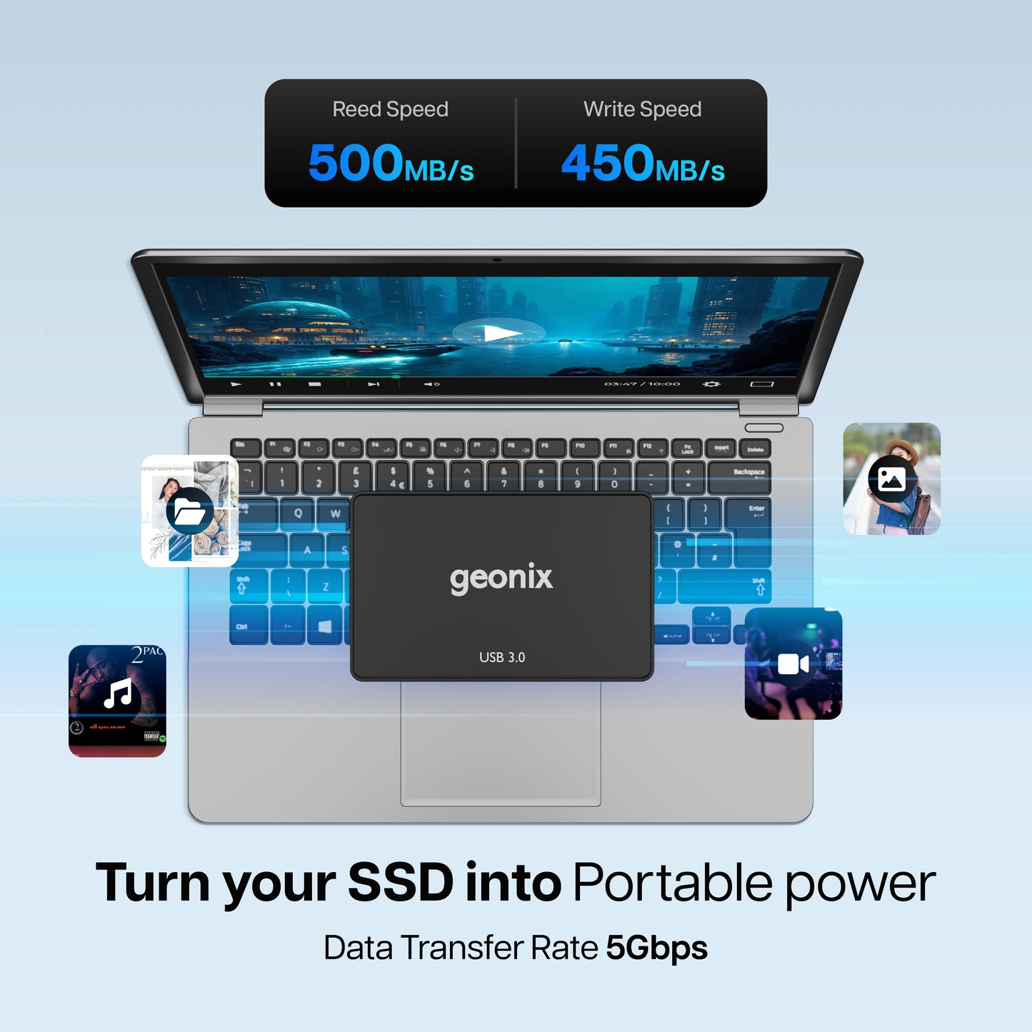 2.5 Inch SATA SSD Enclosure