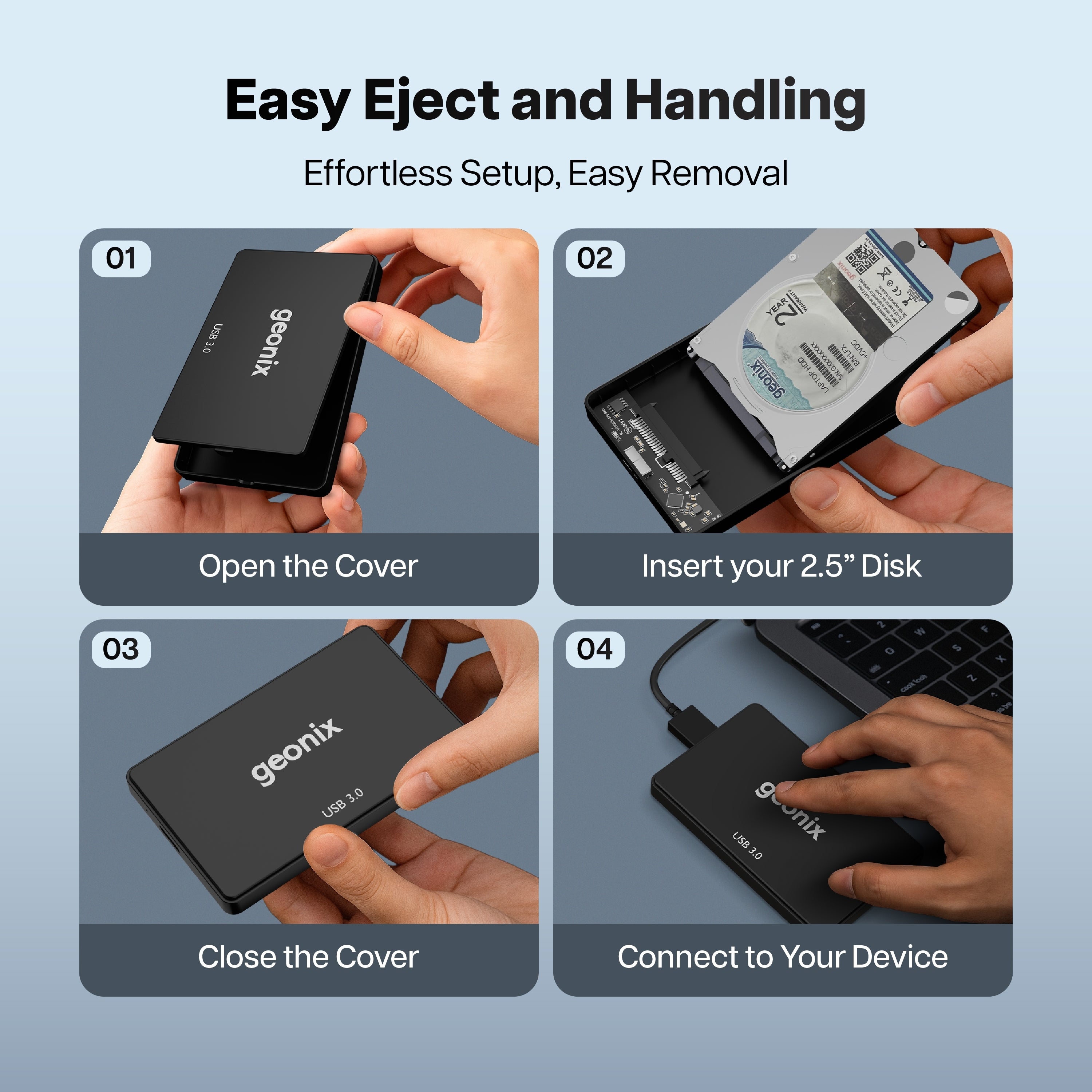 2.5 Inch SATA SSD Enclosure – Geonix