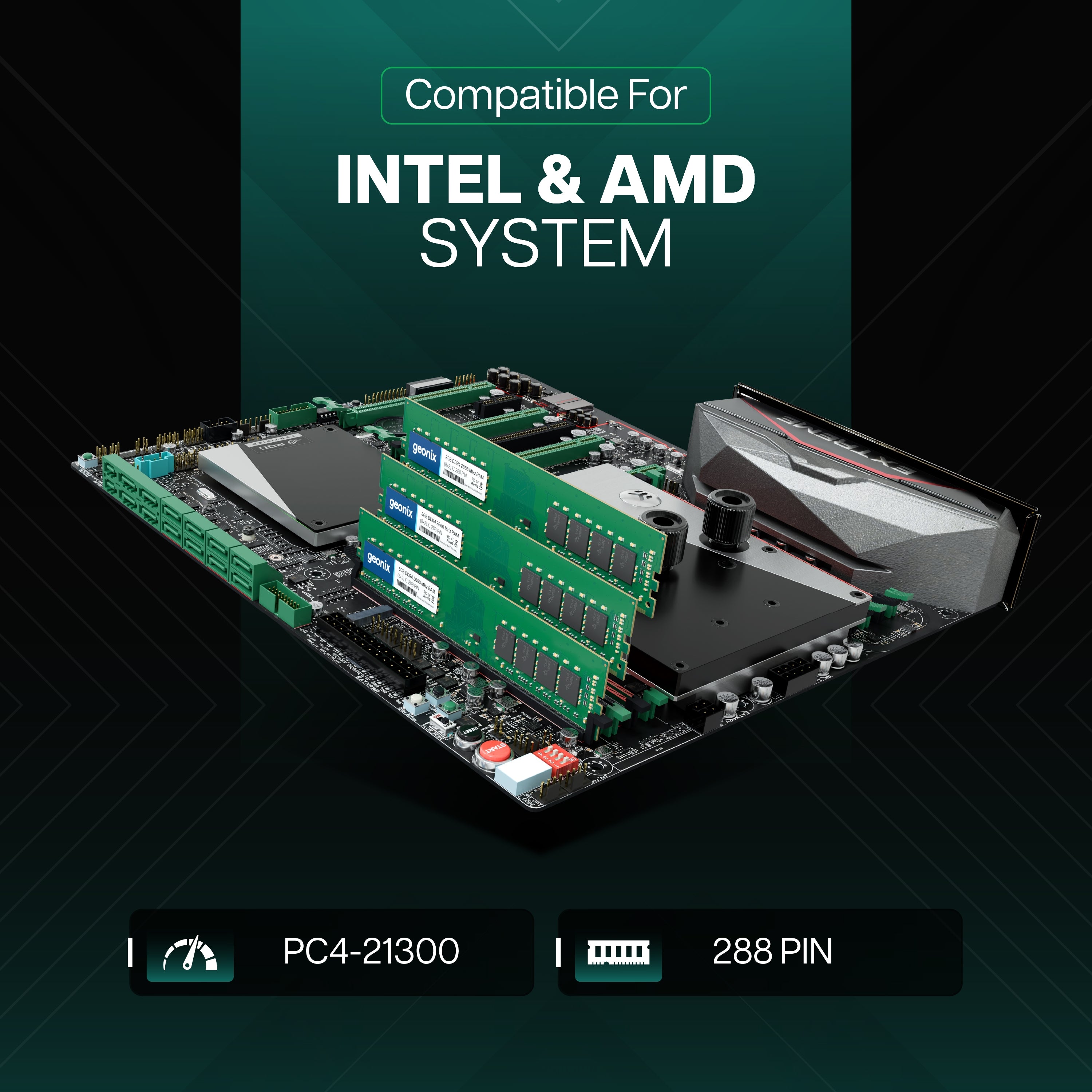 Geonix 8GB DDR4 2666MHz Desktop RAM