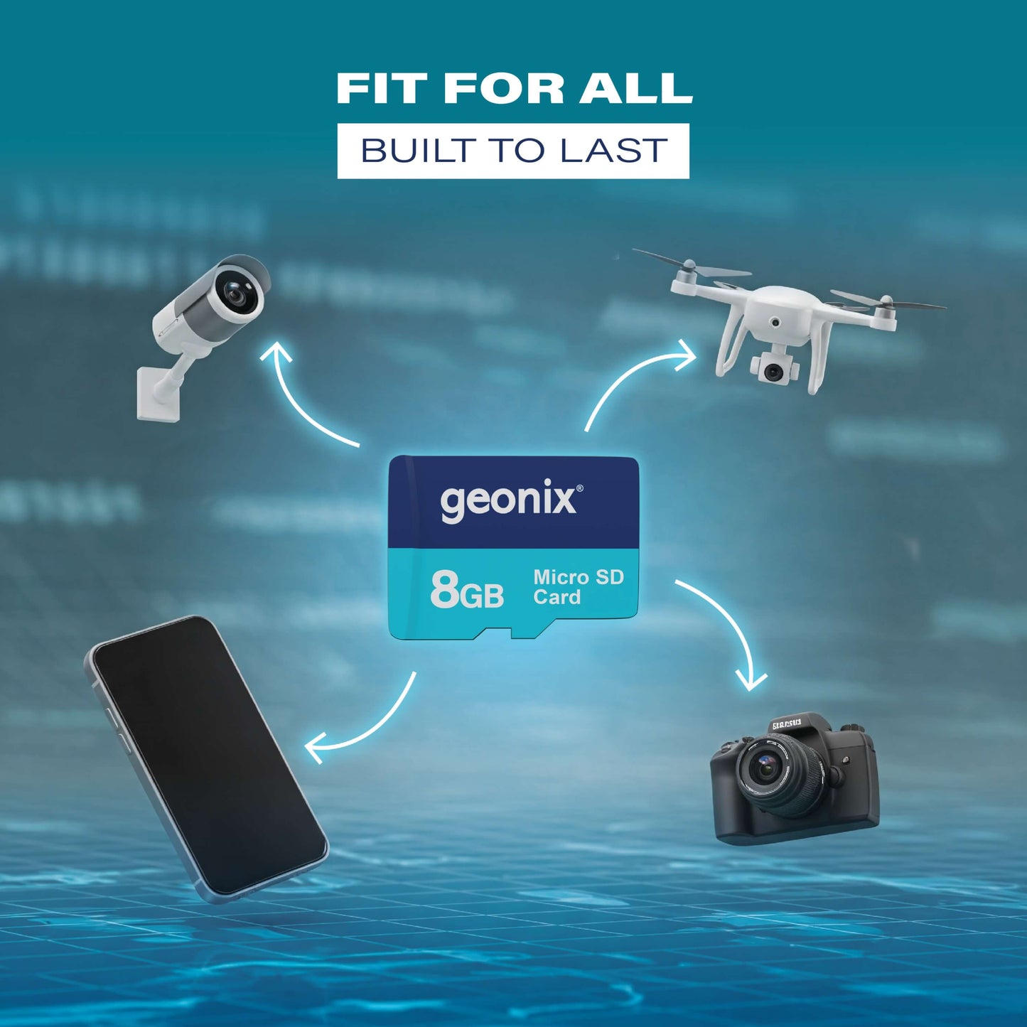 Geonix 8GB micro SD Memory Card