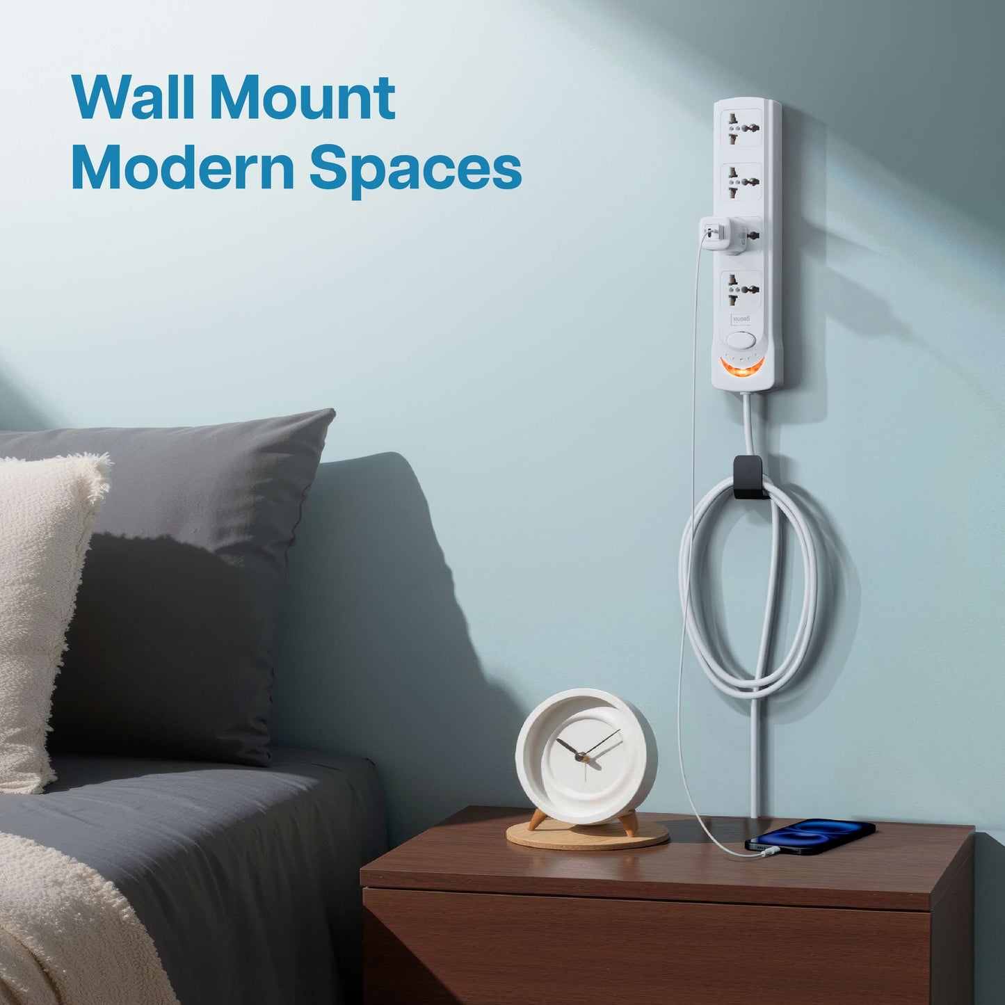 PowerSpan S4 Extension Board with 4 Universal Sockets (White)