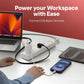 PowerSpan U3 with 3 Universal Socket & 2 USB 1 Type C Port (White)