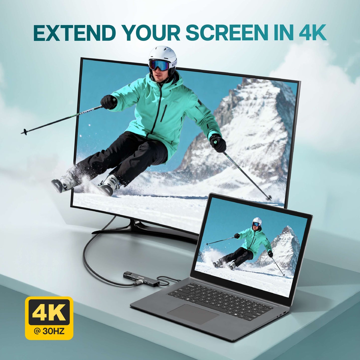 Befit CH8 8 in 1 USB C Multiport Adapter Hub