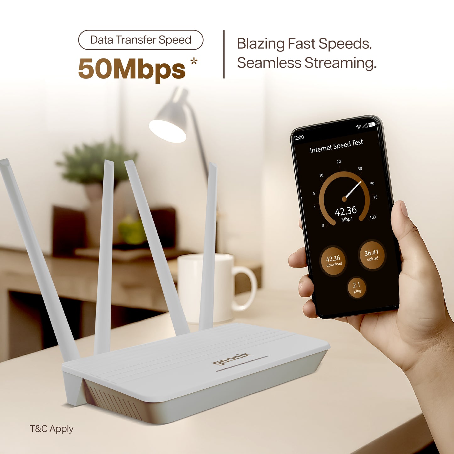 4 Antenna Wifi Router with 4G Sim Support