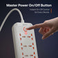 PowerSpan U8 with 8 Universal Socket & 4 USB 2 Type C Port (White)