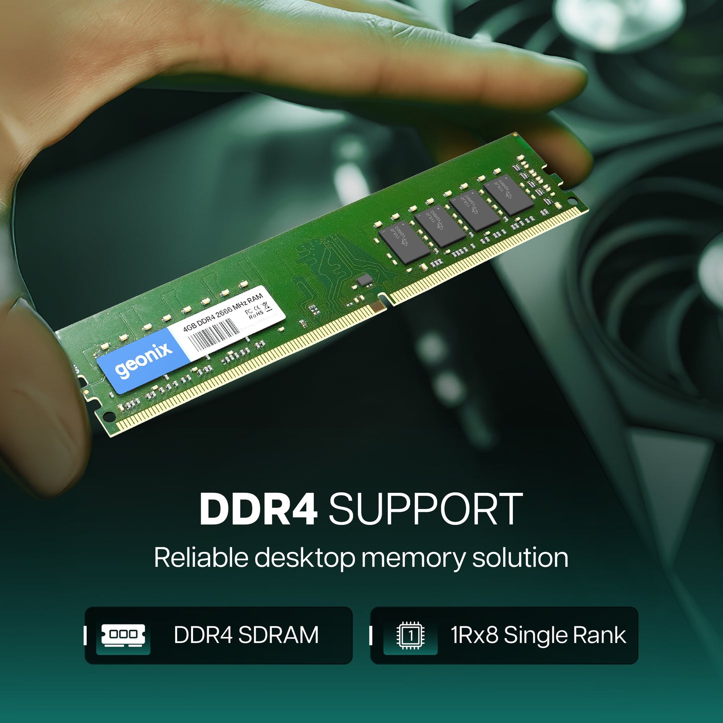 Geonix 4GB DDR4 2666MHz Desktop RAM